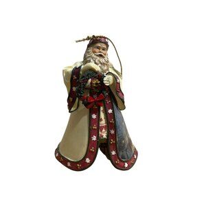 Ashton Drake Thomas Kinkade Christmas Journeys End Santa Ornament Old World COA